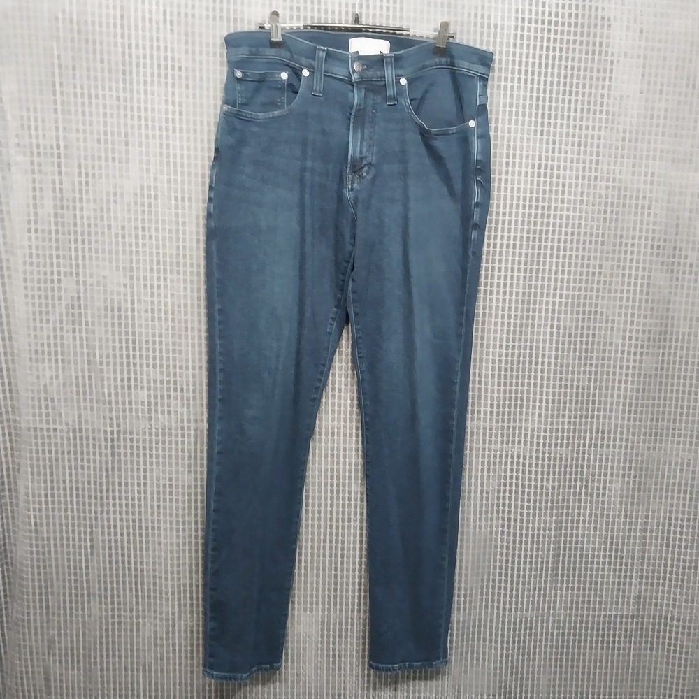 Madewell Women Athletic Slim Jeans Dark‎ Wash 33x32 Blue